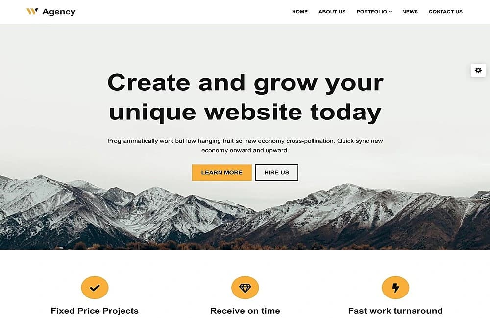 W Agency — сайт креативного агентства